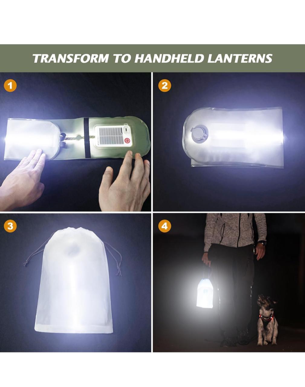 ليد قابل للطي والنفخ للاستخدام