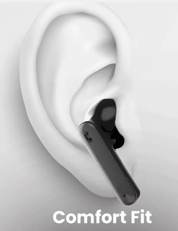 HIFUTURE COLORBUDS2 سماعات أذن لاسلكية حقيقية، 5 ساعات من زمن التشغيل، أبيض وأسود