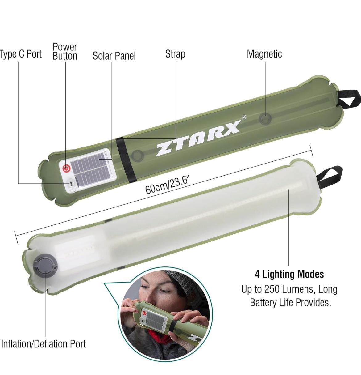 ليد قابل للطي والنفخ للاستخدام