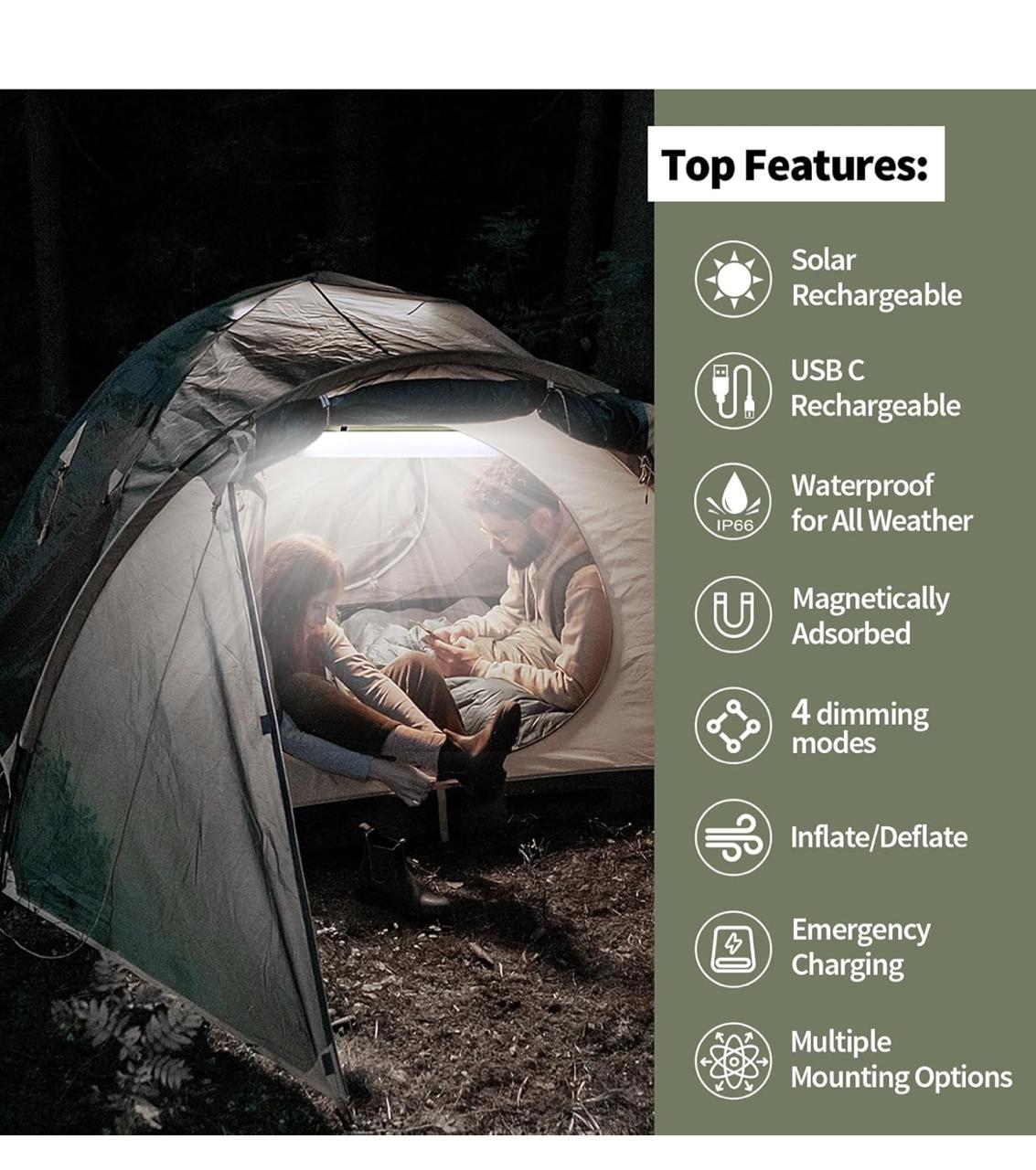 ليد قابل للطي والنفخ للاستخدام