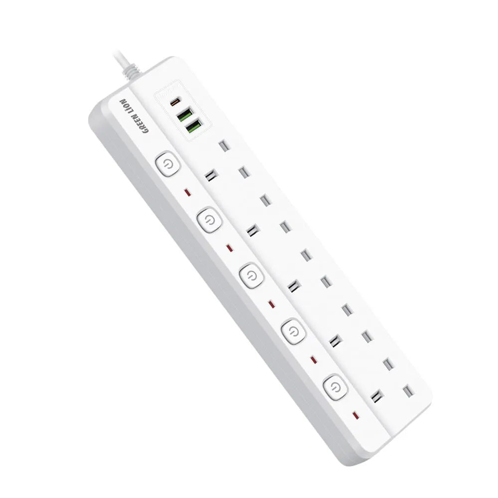 طاقة كافية لجميع أجهزتك مع مقبس - محول كهرباء جرين ليون Green Lion Power Socket 2 USB-A & 1 Type-C