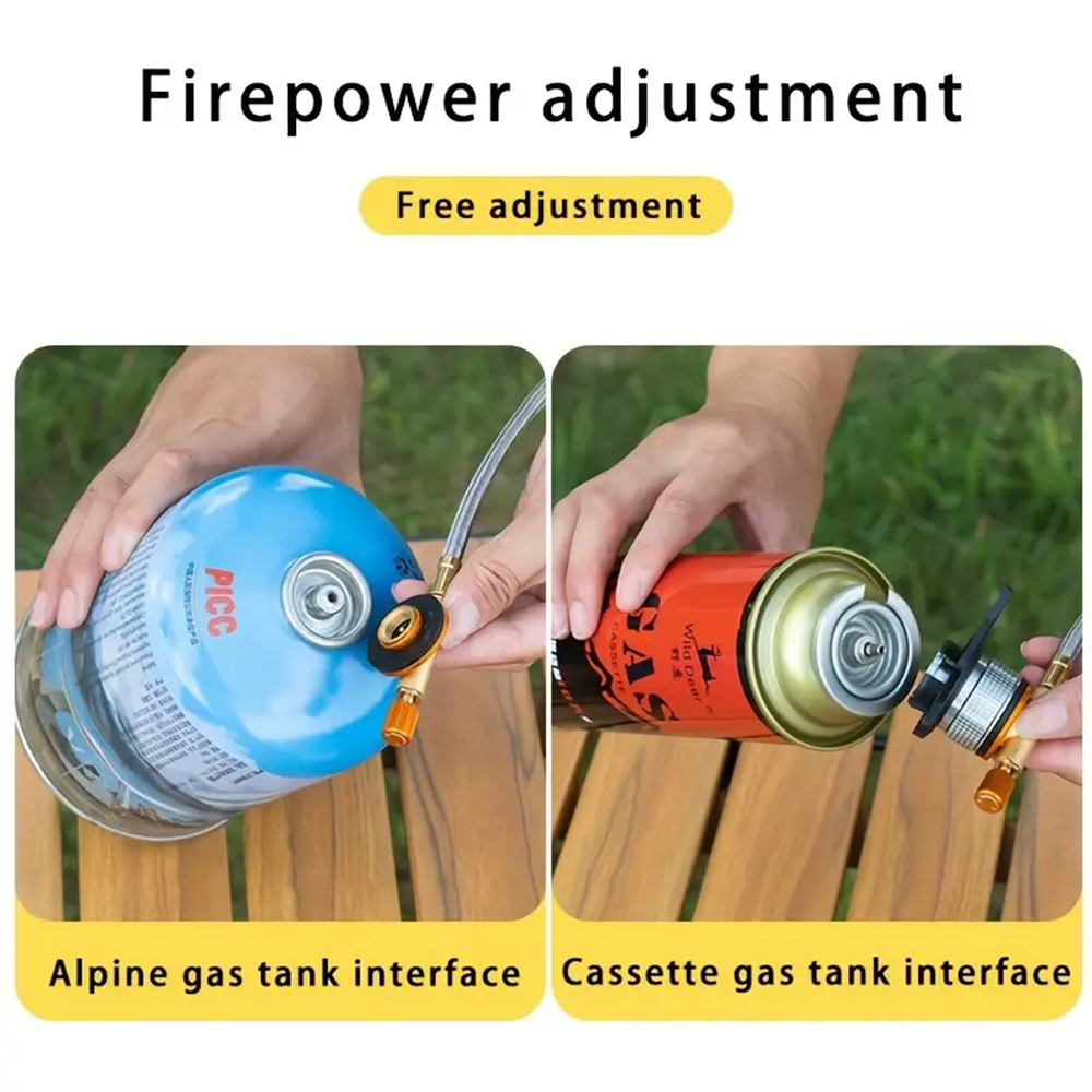 Toby's Gas Stove 07 Windproof 5-Core Tourist Gas Burner Camping Stove Portable 15800W High-Power Strong Fire Outdoor Gas Stove Camping Equipment