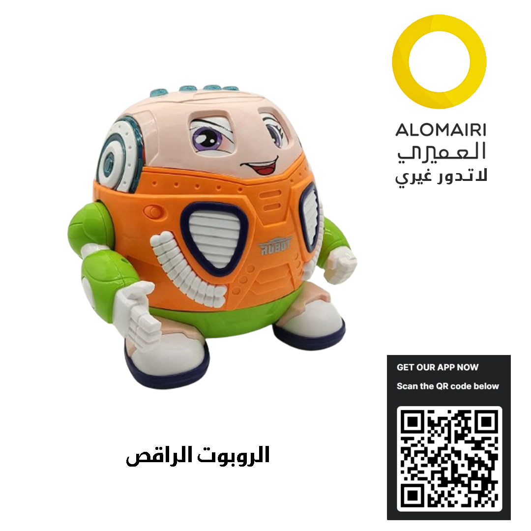 روبوت راقص مع موسيقى وأضواء: لعبة تعليمية وتفاعلية للأطفال