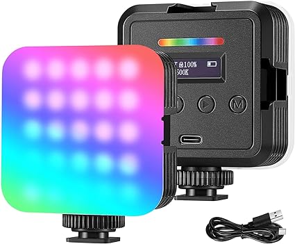 مصباح فيديو بالألوان الكاملة للتصوير الفوتوغرافي RGB
