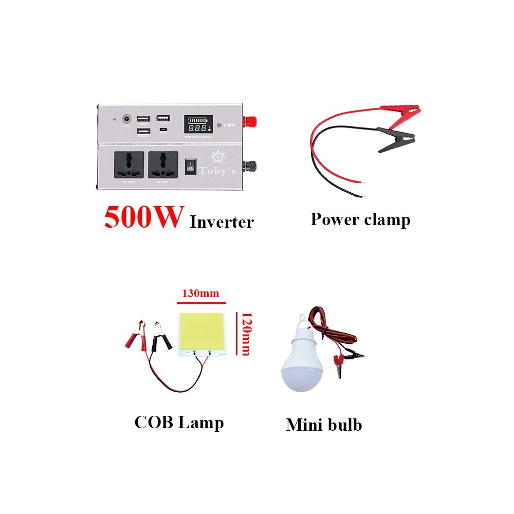 Toby's BTY 70 Battery 55000mAh Power, Rechargeable Battery With 220V Power Inverter Best For Camping