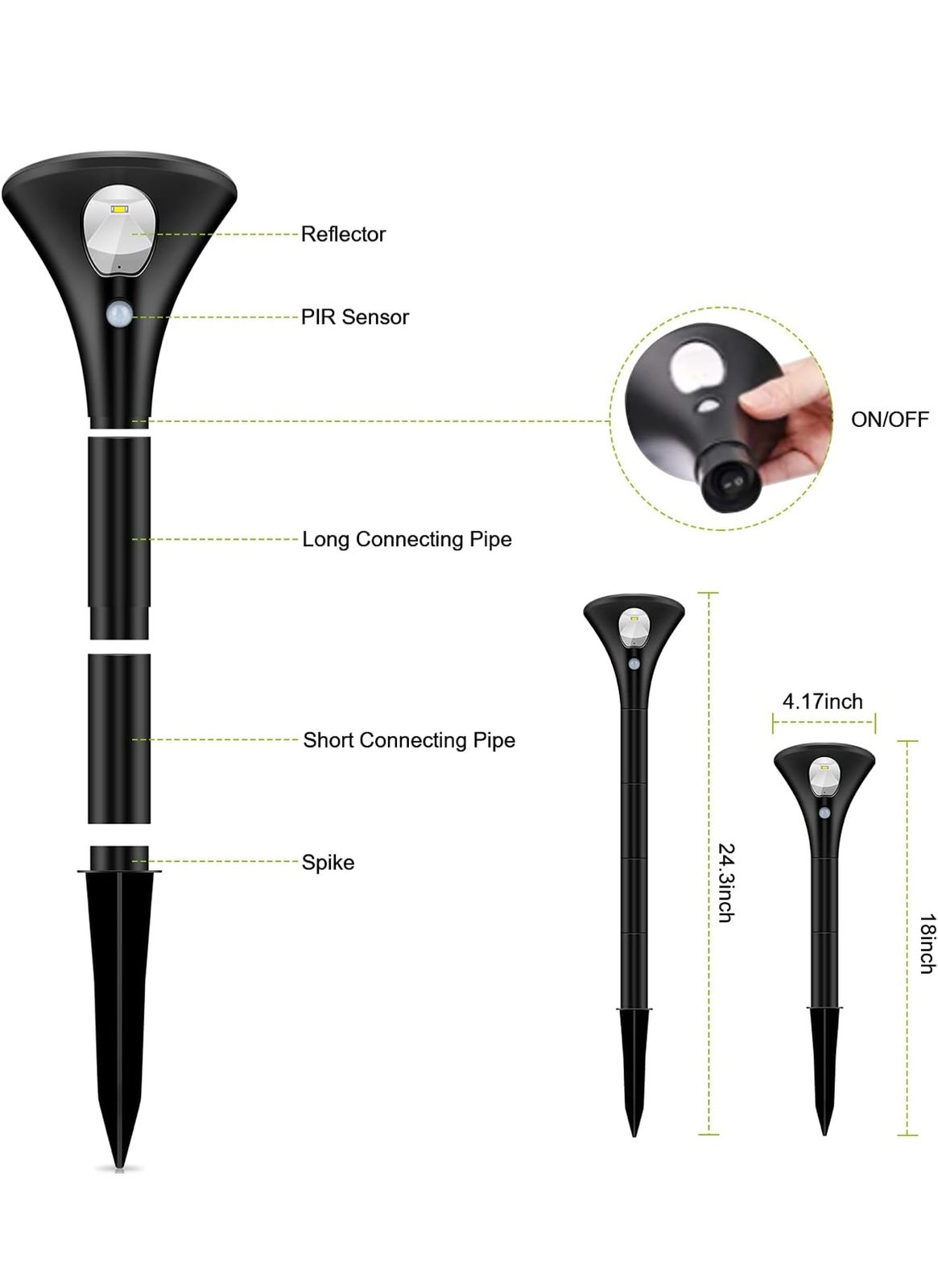 مصباح كينج لايت الشمسي الخارجي