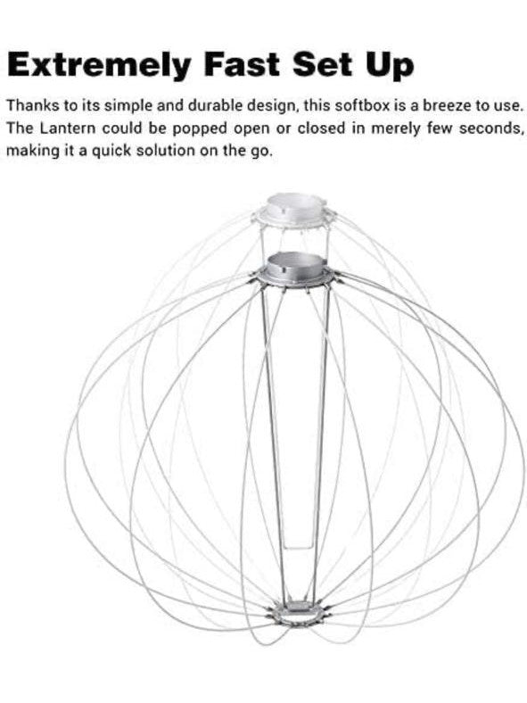 صندوق إضاءة Godox CS-85D Lantern Softbox بحجم 85 سم – معدل إضاءة ناعم متوافق مع Godox SL-60W،