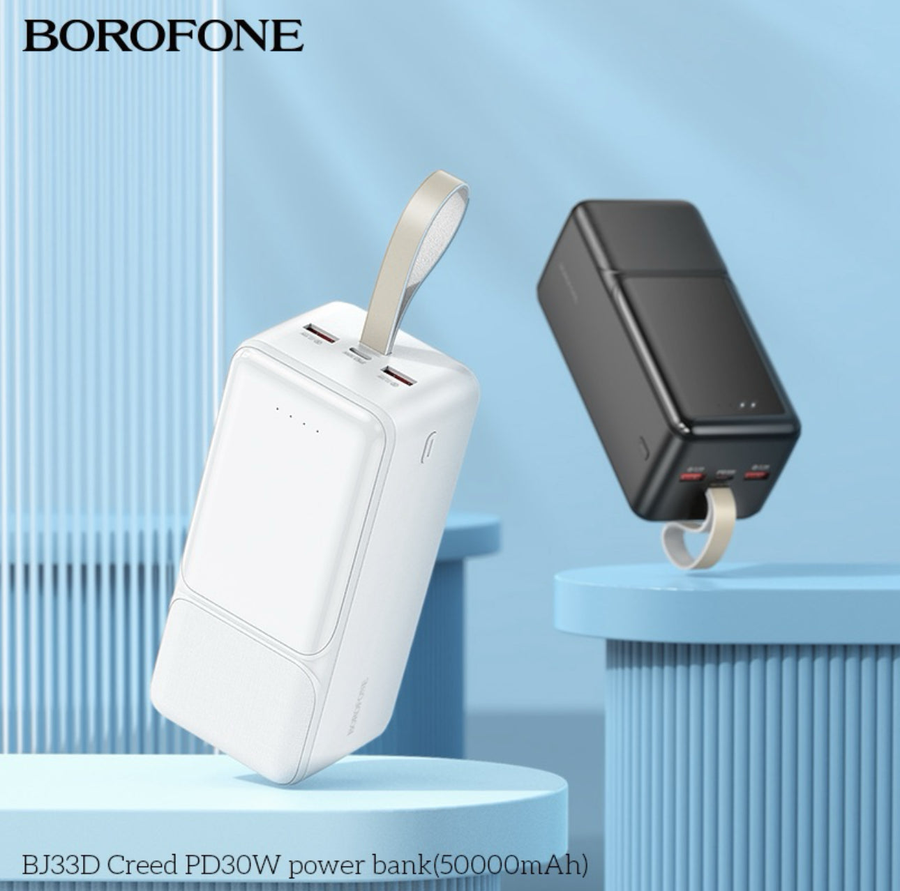 بنك طاقة - باور بانك BOROFONE BJ33D Creed PD 30W Power Bank 5000mAh