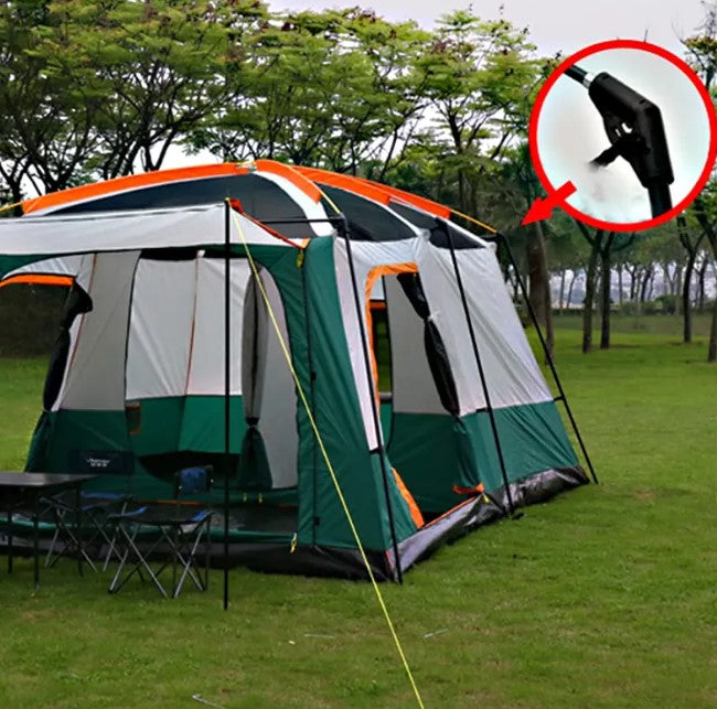 Toby's 096 خيمة التخييم الكبيرة الخضراء 12 شخص