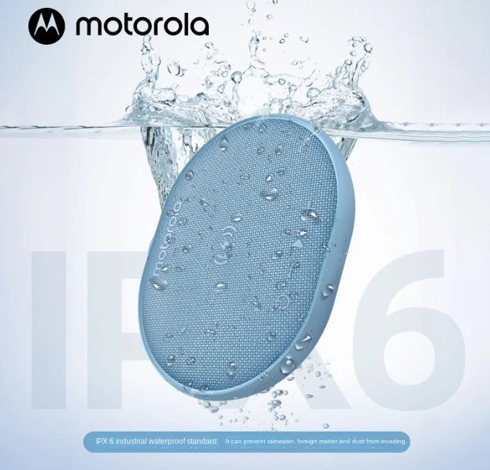 MOTOROLA سماعة بلوتوث خارجية مقاومة للماء والغبار وعالية الجودة لشحن الهواتف - سبيكر