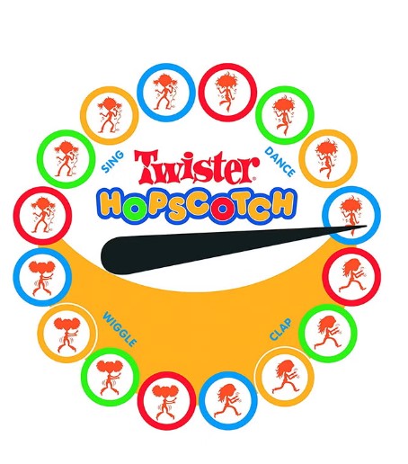 Twister Hopscotch Active Indoor Play لعبة للاطفال لتنمية مهاراتهم