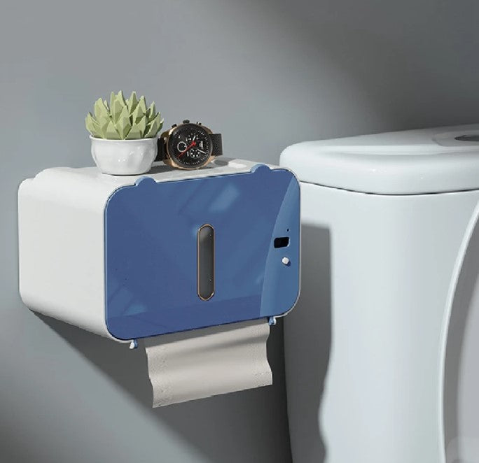 حامل مناديل - حامل ورق التواليت الذكي مع موزع تلقائي