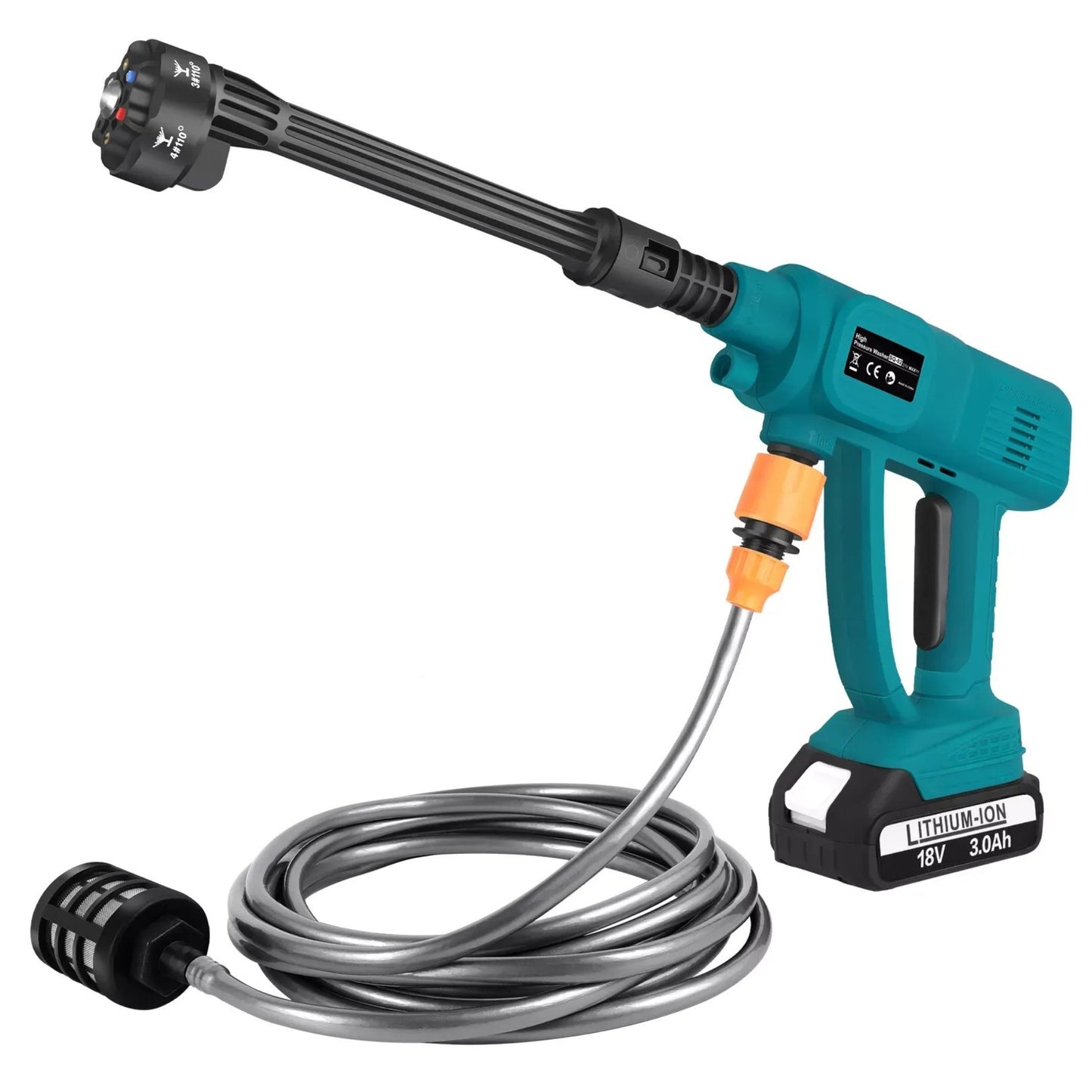 مسدس غسيل للسيارات، الحدائق، والأماكن الخارجية، 2 بطارية قوية ALOMAIRI