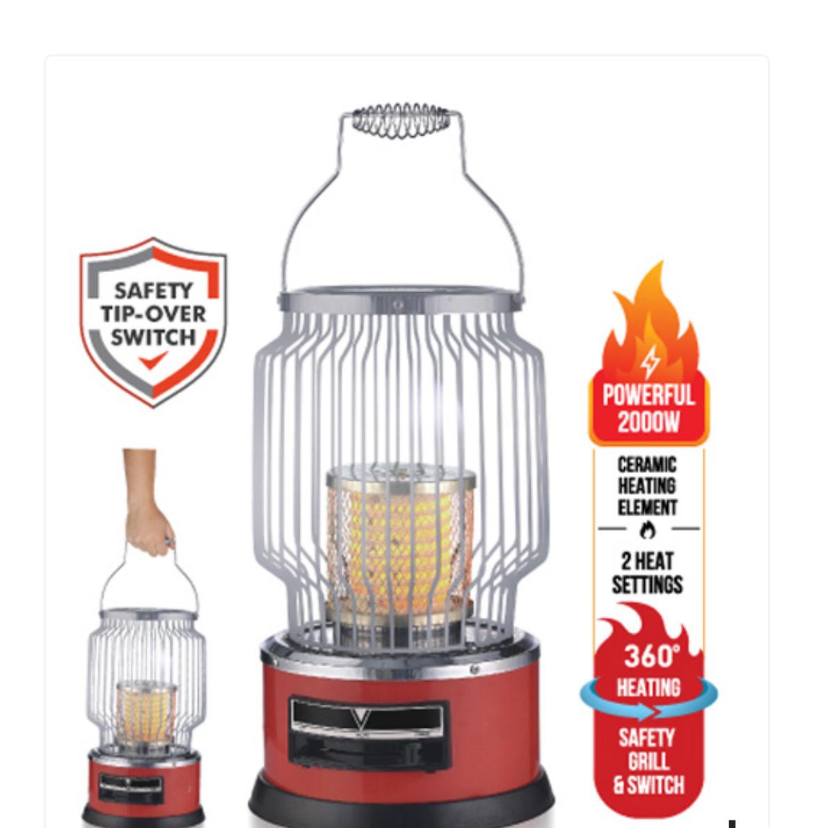 2000 واط – دفاية كهربائية للغرفة كوارتز