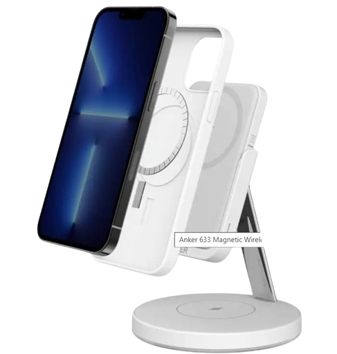 شاحن أنكر اللاسلكي المغناطيسي 2 في 1 Anker 633