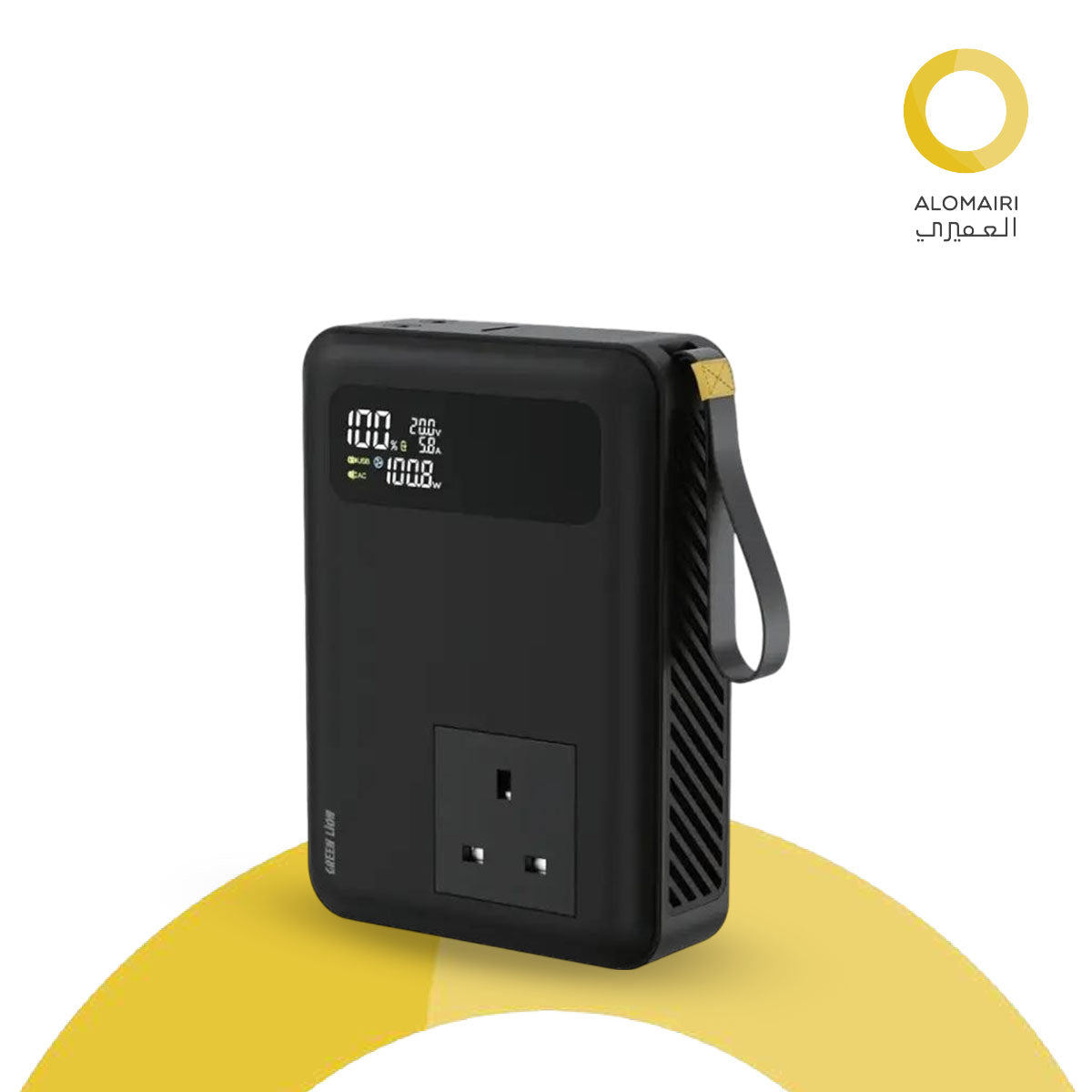 جرين ليون باور فولت 270W 30000mAh باور بنك - أسود
