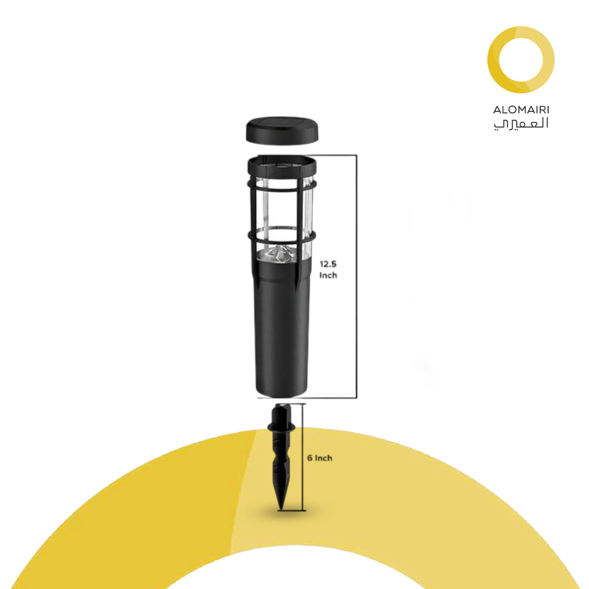 مصباح GIGAWATTS GW-231A LED يعمل بالطاقة الشمسية للممرات