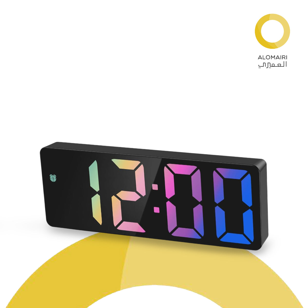ساعة مكتب رقمية تعمل بالبطارية