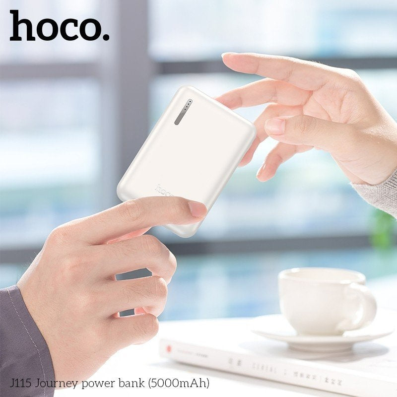 Hoco J115 باور بانك - بطارية خارجية خفيفة الوزن 5000 أمبير