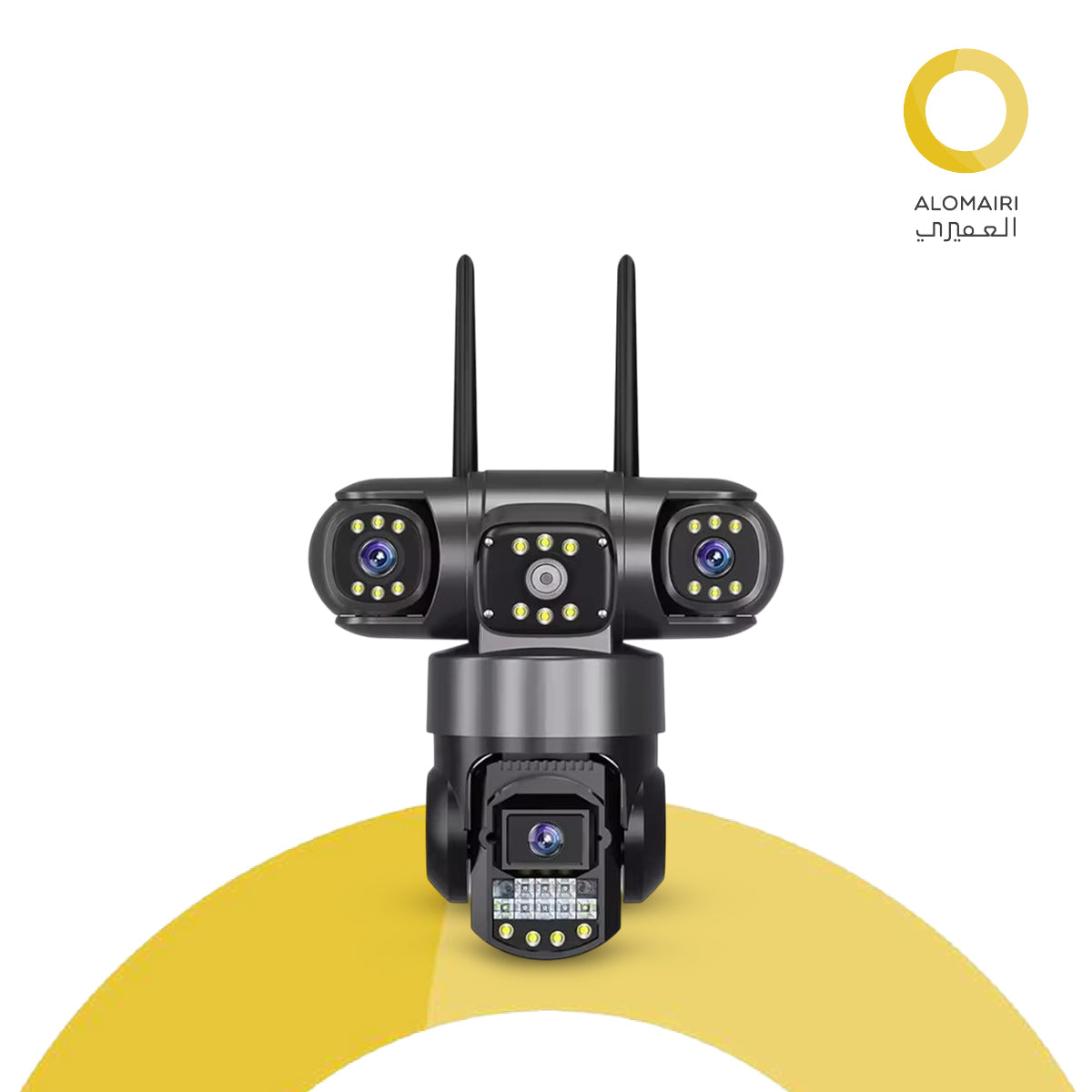 كاميرا مراقبة خارجية 6K بدقة 12 ميجابكسل بعدسات ثلاثية
