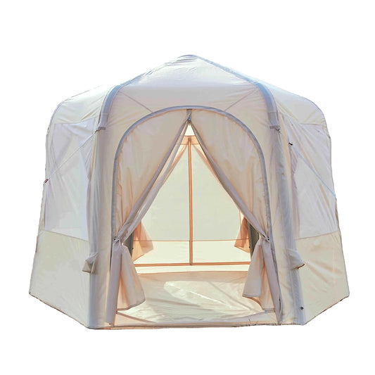 Tobys Inflatable Tent 03 Camping Tent with Pump, 4-6 Person Glamping Tents, Easy Setup 4 Season Waterproof Outdoor Oxford Tent