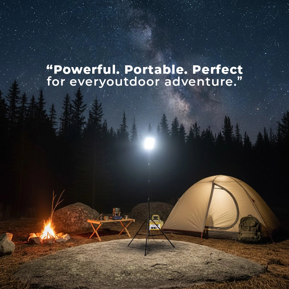 Toby’s BVT-01 Outdoor Multifunction Camping Light 2500LM High-Brightness COB LED, 2.6M Tripod, 12V Input, Remote Control, Camping & Emergency Flood Light