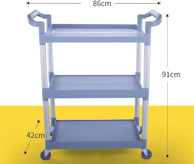 عربة تخزين متعددة الوظائف بثلاث طبقات - عربة مطعم الفندق
