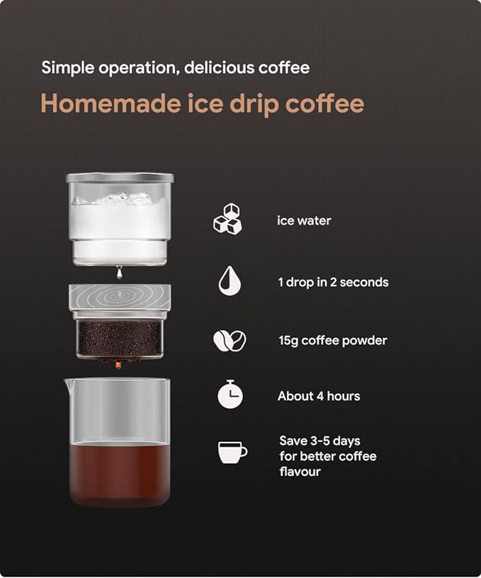 ماكينة صنع القهوة الباردة بالتنقيط