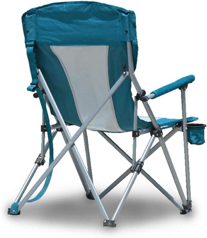 كرسي محمول قابل للطي، مريح ومتين،  مناسب للتخييم في الهواء الطلق والتجمع العائلي 3 ألوان