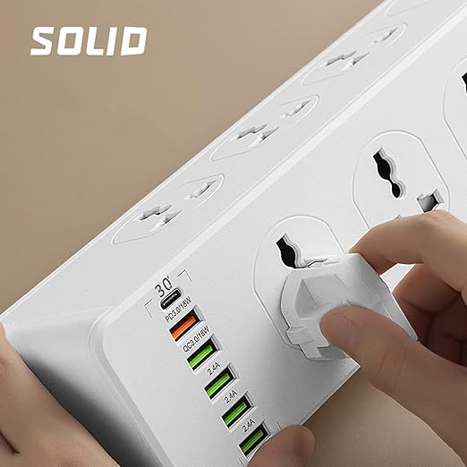 محول كهرباء عملاق 10 منافذ كهربائية ضمان سنتين