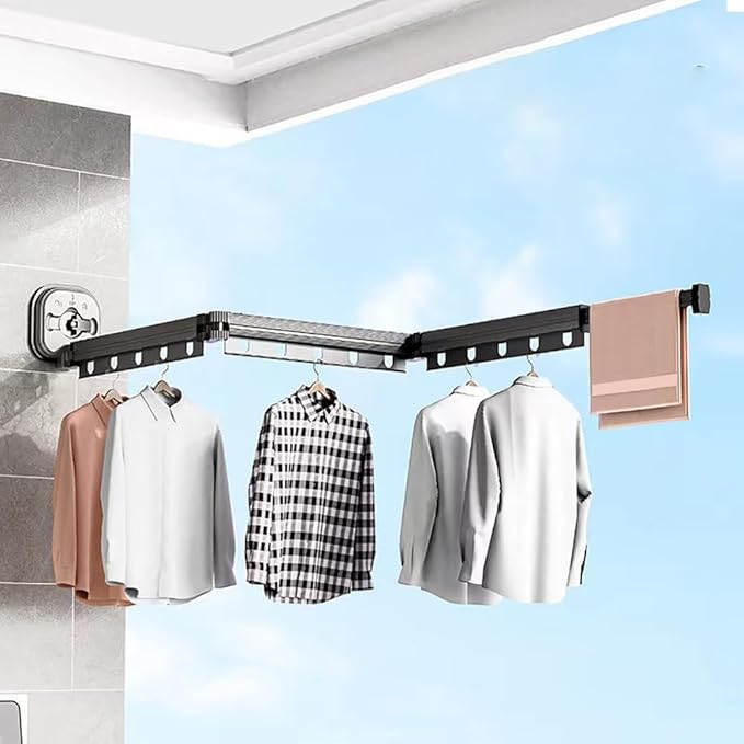 Aluminum Foldable Wall Mounted Clothes Dryer ALOMAIRI