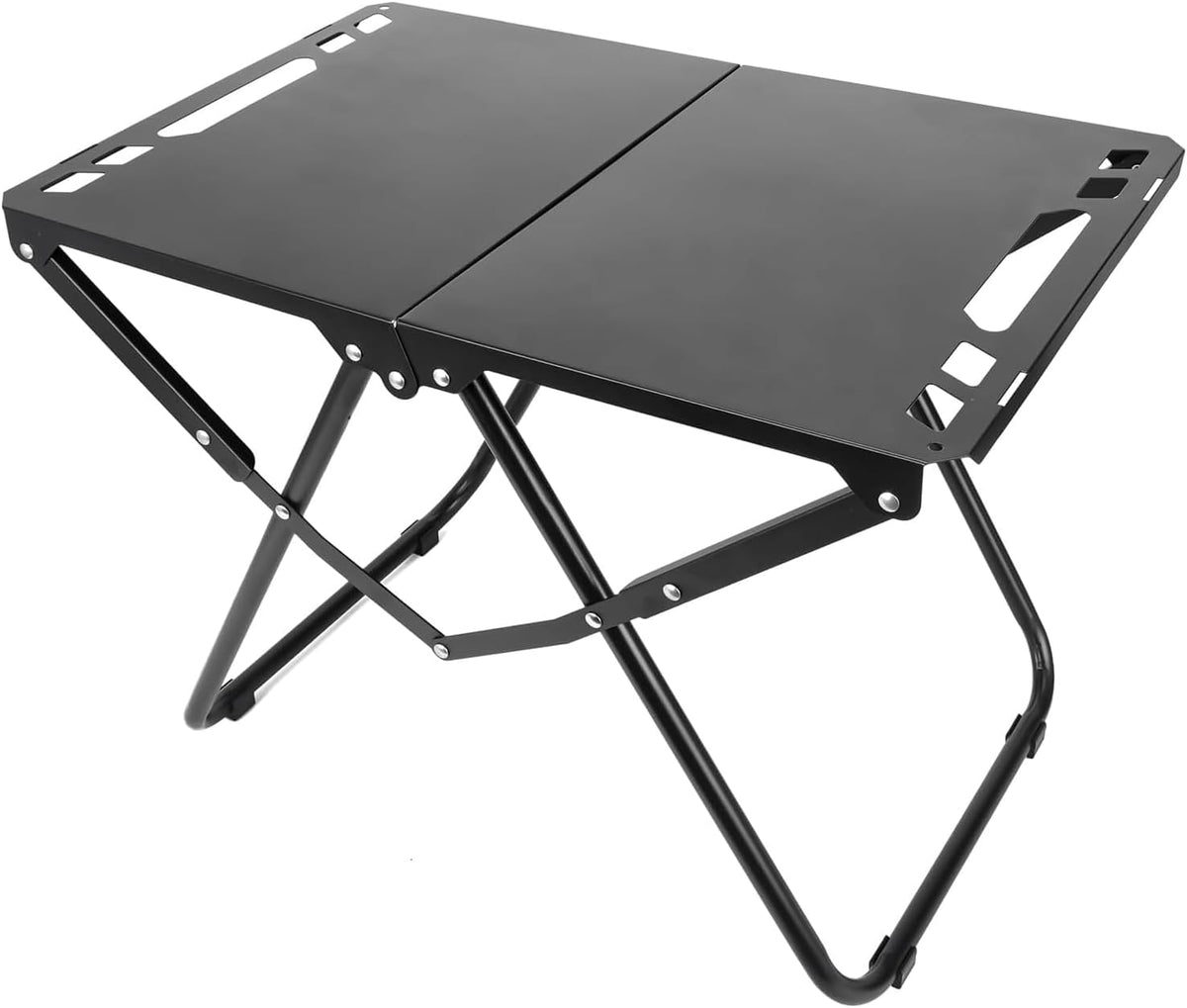 Camping Furniture Set – 2 Folding Chairs with Cup Holders & 1 Portable Folding Table