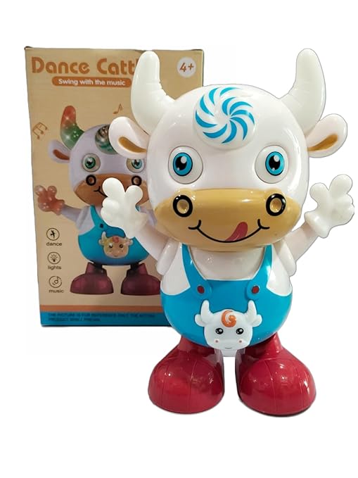 لعبة البقرة الراقصة الموسيقية ، لعبة حيوانات تفاعلية لطيفة مع إضاءة راقصة تغني