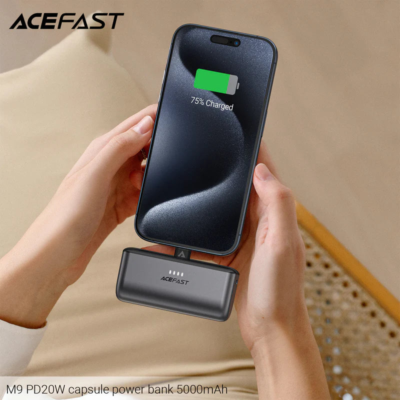 ACEFAST M9-5000 PD20W  باور بنك كبسولة: شحن سريع وطاقة مدمجة
