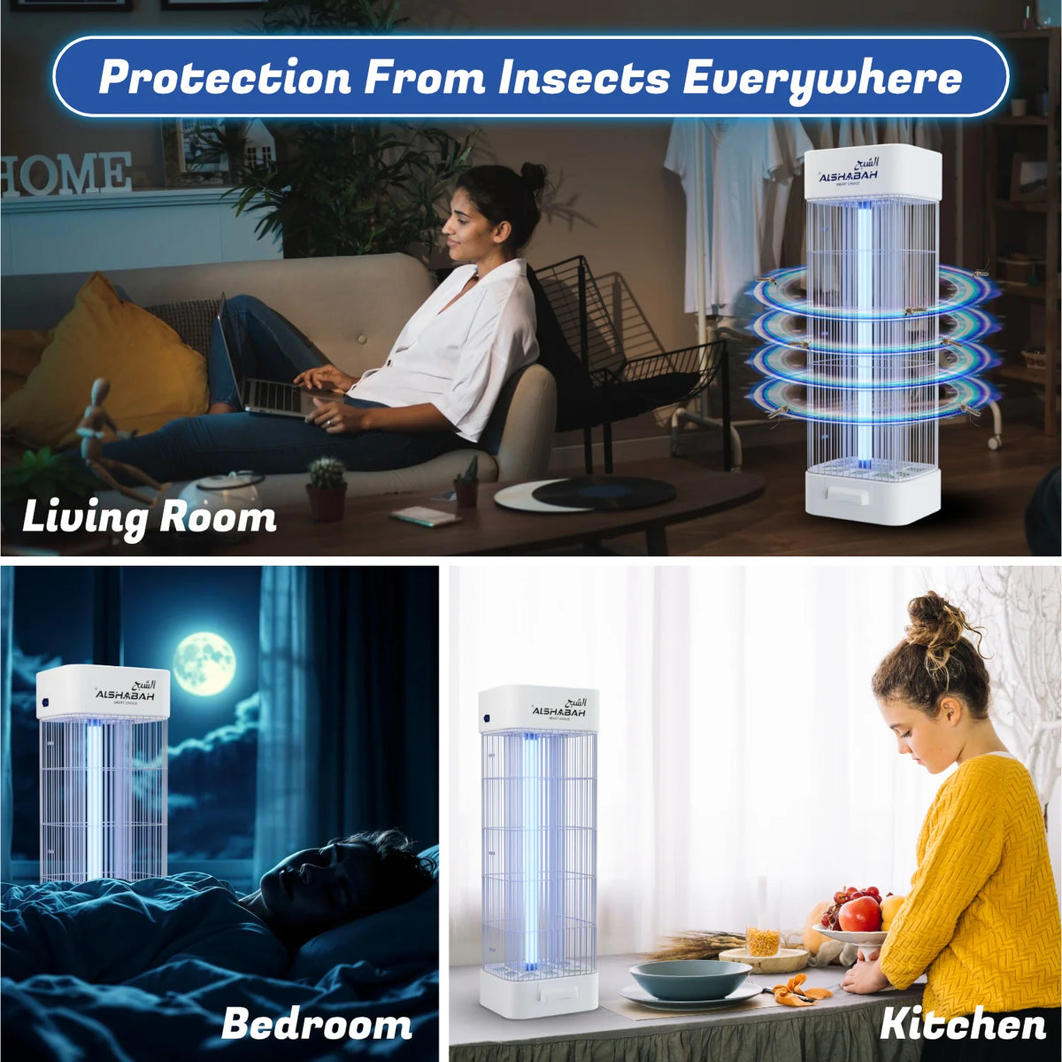 ALSHABAH Basic Fly Insect Killer (White)