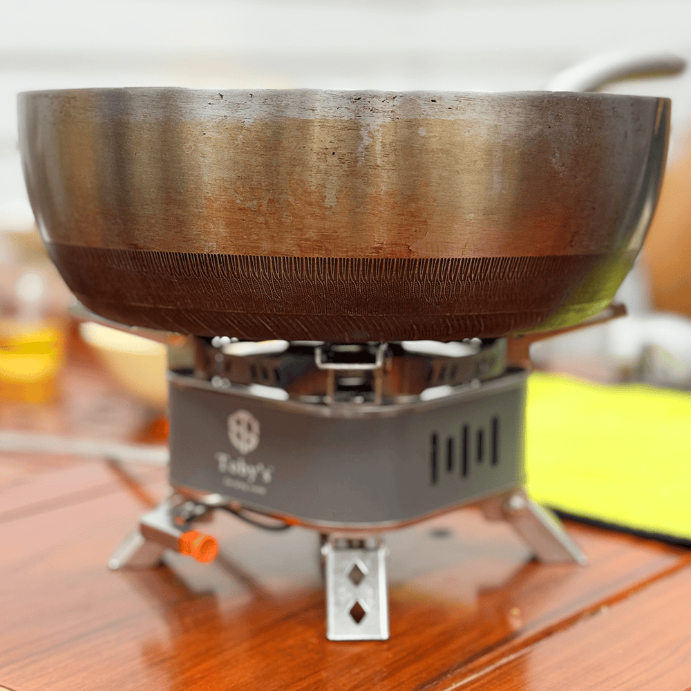 Toby's Gas Stove 07 Windproof 5-Core Tourist Gas Burner Camping Stove Portable 15800W High-Power Strong Fire Outdoor Gas Stove Camping Equipment