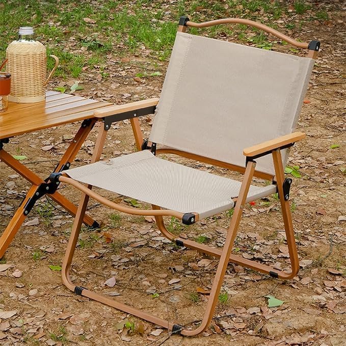 Camping Furniture Set – 2 Folding Chairs with Cup Holders & 1 Portable Folding Table