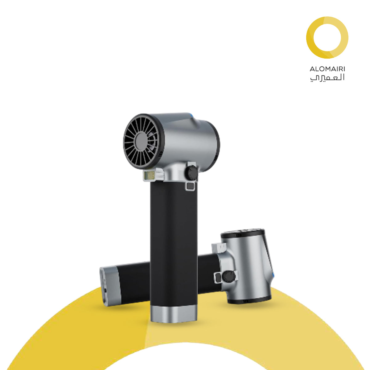 مجفف هواء Turbo Booster للسيارات، منفاخ هواء بقوة 181 قدم/ثانية مع إضاءة