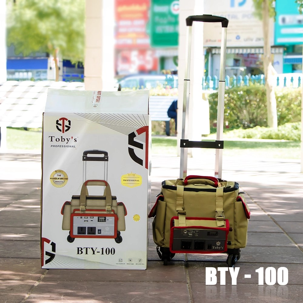 Toby's BTY 100 Highly Durable Battery 80000mAh Power Station, Rechargeable Battery With 500W Power Inverter