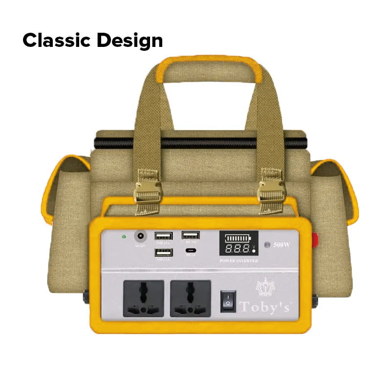 Toby's BTY 50 Battery 40000mAh Power, Rechargeable Battery With 500W Power Inverter Best For Camping