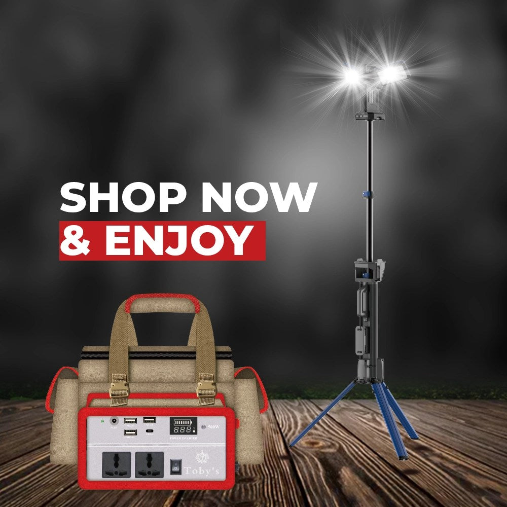 Toby's BTY 70 Battery 55000mAh Power, Rechargeable Battery With 220V Power Inverter Best For Camping