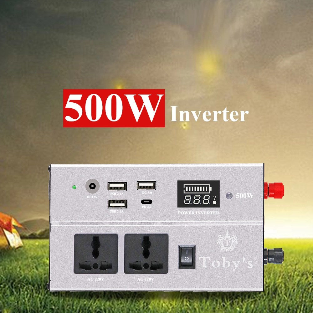 Toby's BTY 70 Battery 55000mAh Power, Rechargeable Battery With 220V Power Inverter Best For Camping