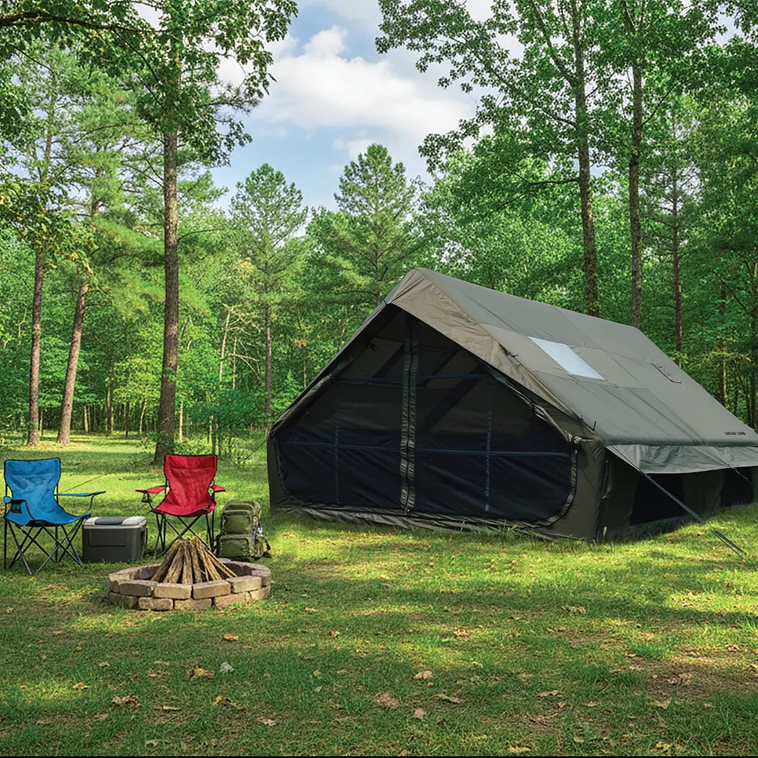Green Lion GT-8X Inflatable Camping Tent - Green