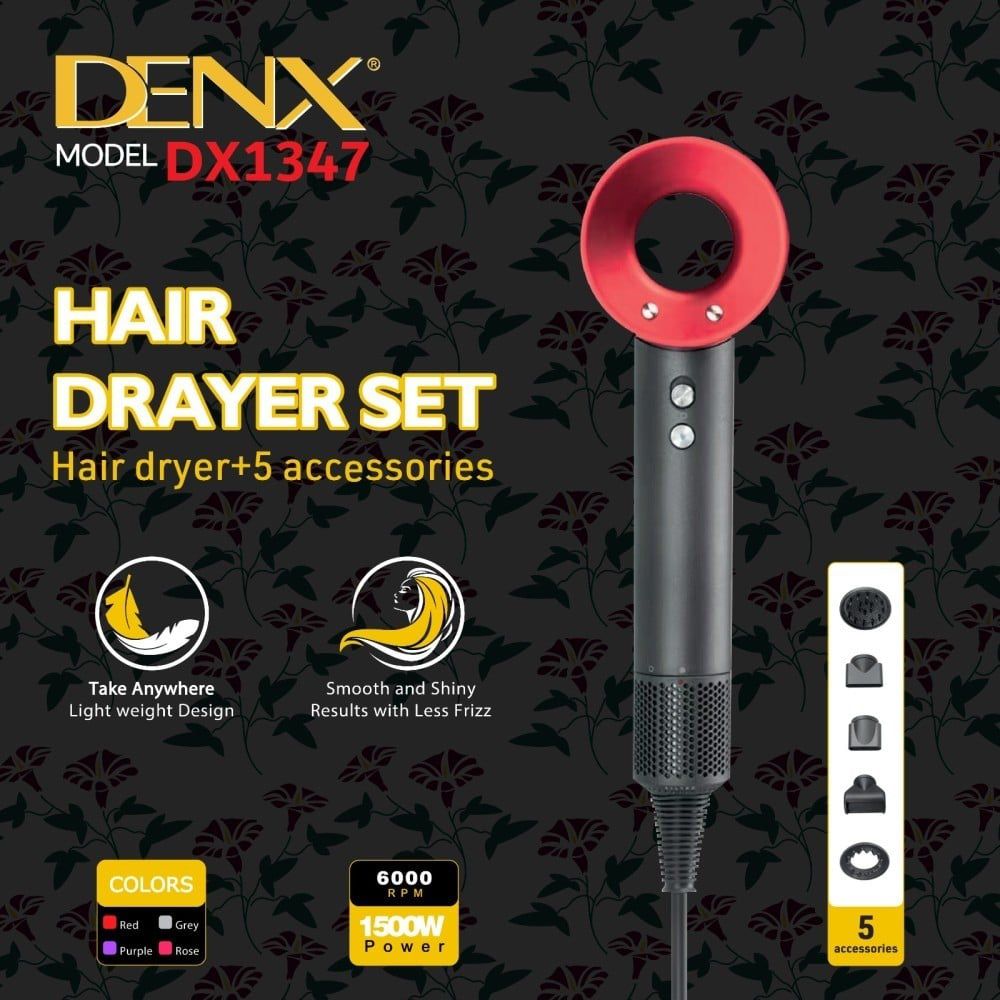 مجموعة مجفف الشعر من دينكس DX1347