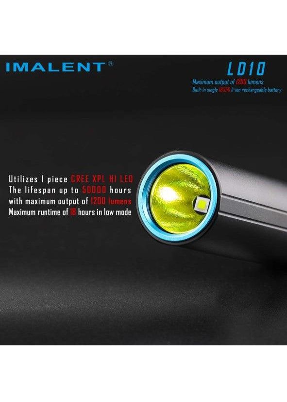 IMALENT LD10 مصباح يدوي صغير بسلسلة مفاتيح