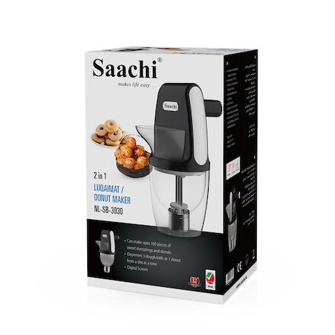 صانعة اللقيمات/الدونات سااتشي 2 في 1 NL-SB-3030-BK