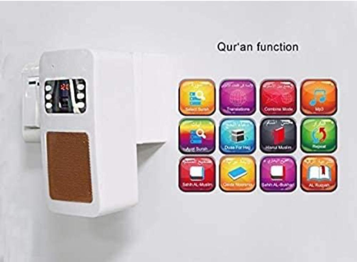 مقبس حائط ذكي Equantu SQ-669 بسماعة قرآن مع جهاز تحكم عن بعد