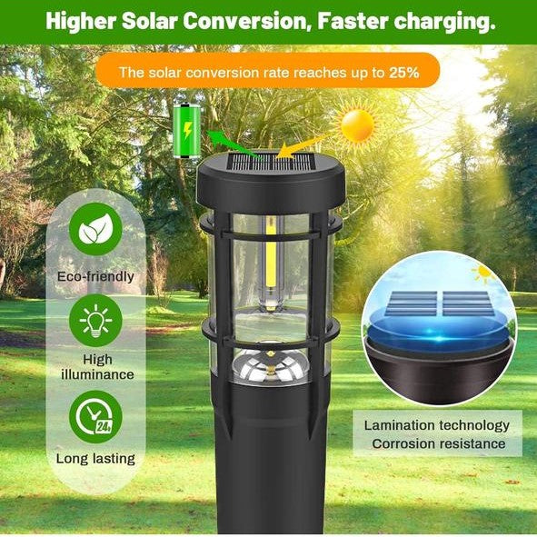 أضواء حدائق خارجية تعمل بالطاقة الشمسية بتقنية LED