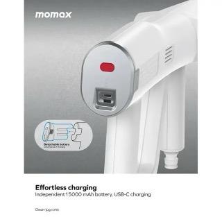 مضخة غسيل سيارات محمول 145 واط 15000 مل امبير أبيض موماكس Momax Clean-Jug Portable Pressure Car Cleaner