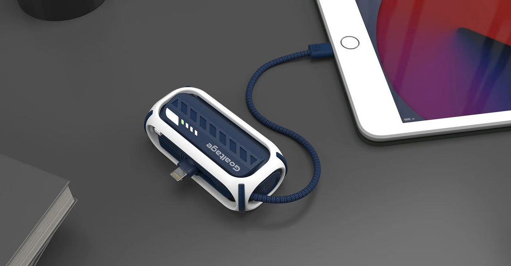 Goaltage PB08 PulseMini 5K باور بانك 22W بكابل مدمج، حزام حمل، مؤشر طاقة، شحن آمن وتصميم مدمج بحجم صغير